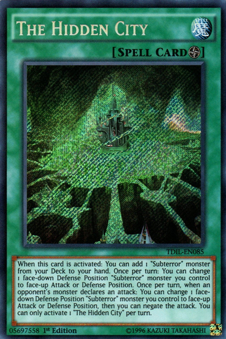 The Hidden City [TDIL-EN085] Secret Rare | Exor Games Bridgewater