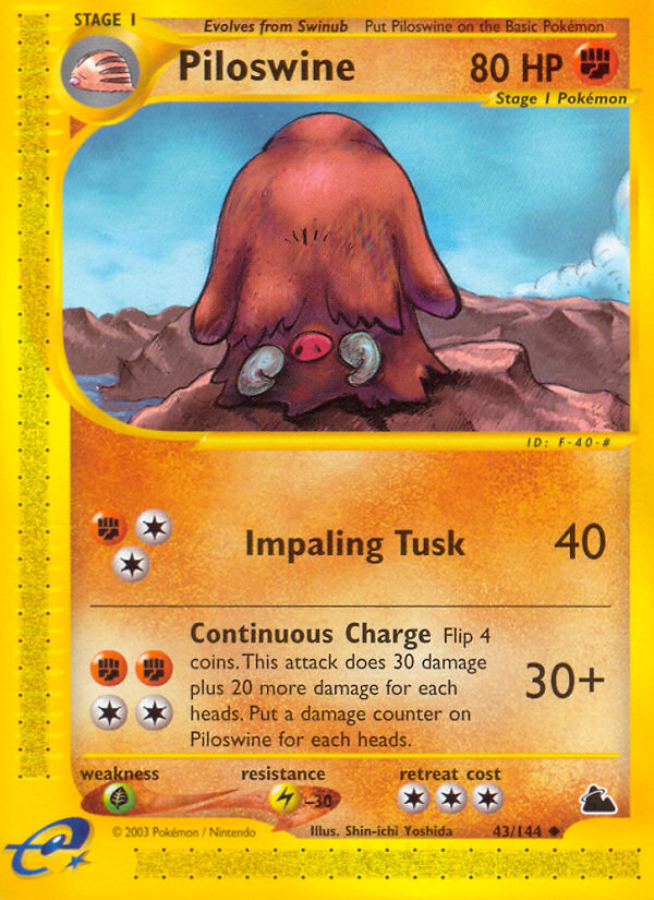 Piloswine (43/144) [Skyridge] | Exor Games Bridgewater