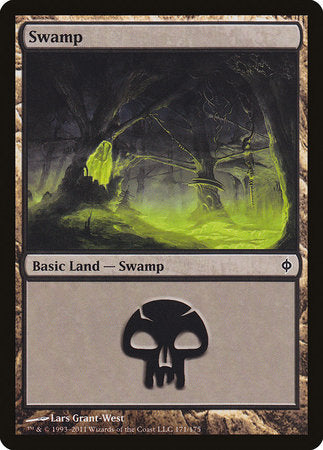 Swamp (171) [New Phyrexia] | Exor Games Bridgewater