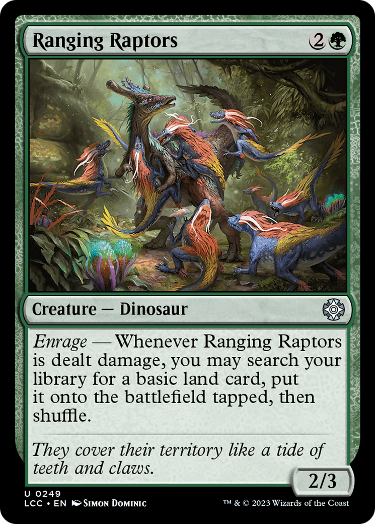 Ranging Raptors [The Lost Caverns of Ixalan Commander] | Exor Games Bridgewater