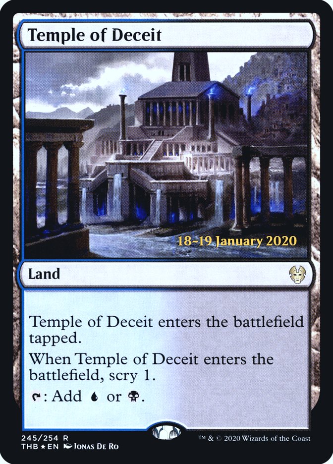 Temple of Deceit [Theros Beyond Death Prerelease Promos] | Exor Games Bridgewater