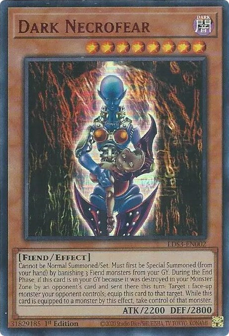 Dark Necrofear (Red) [LDS3-EN002] Ultra Rare | Exor Games Bridgewater