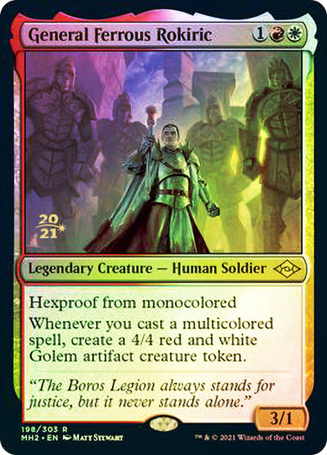 General Ferrous Rokiric [Modern Horizons 2 Prerelease Promos] | Exor Games Bridgewater