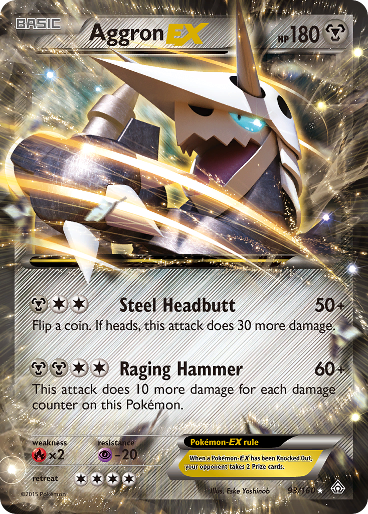 Aggron EX (93/160) [XY: Primal Clash] | Exor Games Bridgewater