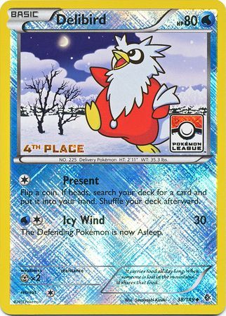 Delibird (38/149) (League Promo 4th Place) [Black & White: Boundaries Crossed] | Exor Games Bridgewater