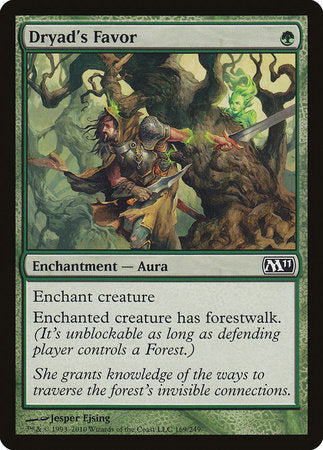 Dryad's Favor [Magic 2011] | Exor Games Bridgewater