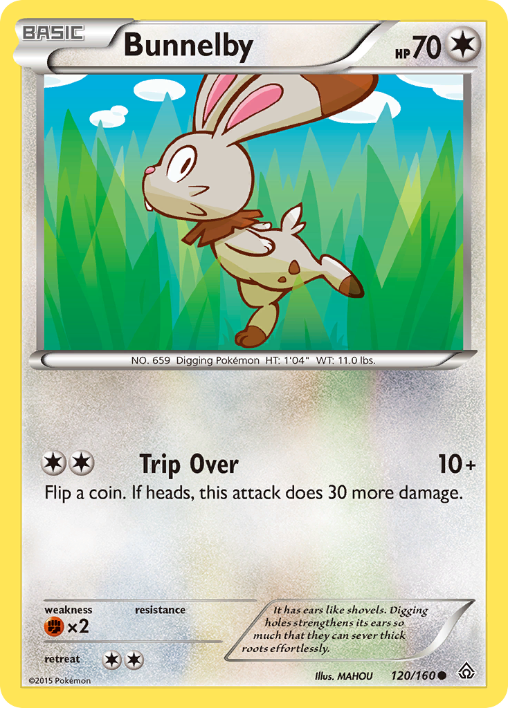 Bunnelby (120/160) [XY: Primal Clash] | Exor Games Bridgewater