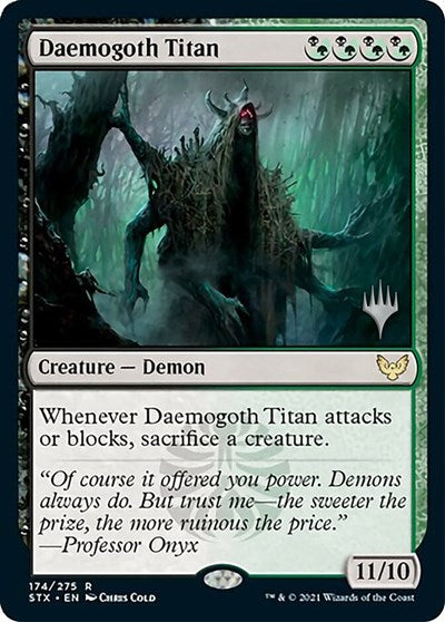 Daemogoth Titan (Promo Pack) [Strixhaven: School of Mages Promos] | Exor Games Bridgewater