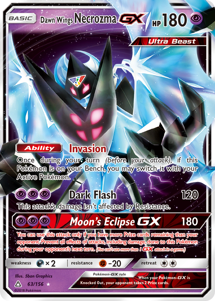 Dawn Wings Necrozma GX (63/156) [Sun & Moon: Ultra Prism] | Exor Games Bridgewater