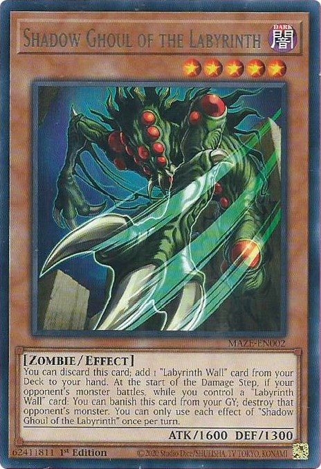 Shadow Ghoul of the Labyrinth [MAZE-EN002] Rare | Exor Games Bridgewater