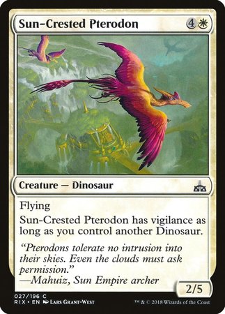 Sun-Crested Pterodon [Rivals of Ixalan] | Exor Games Bridgewater