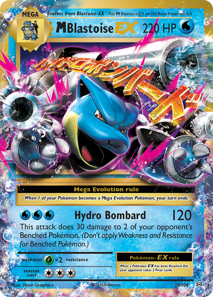 M Blastoise EX (22/108) [XY: Evolutions] | Exor Games Bridgewater