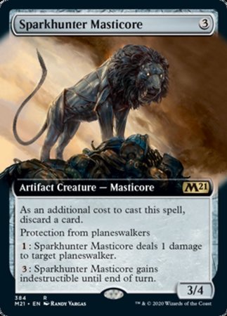 Sparkhunter Masticore (Extended Art) [Core Set 2021] | Exor Games Bridgewater