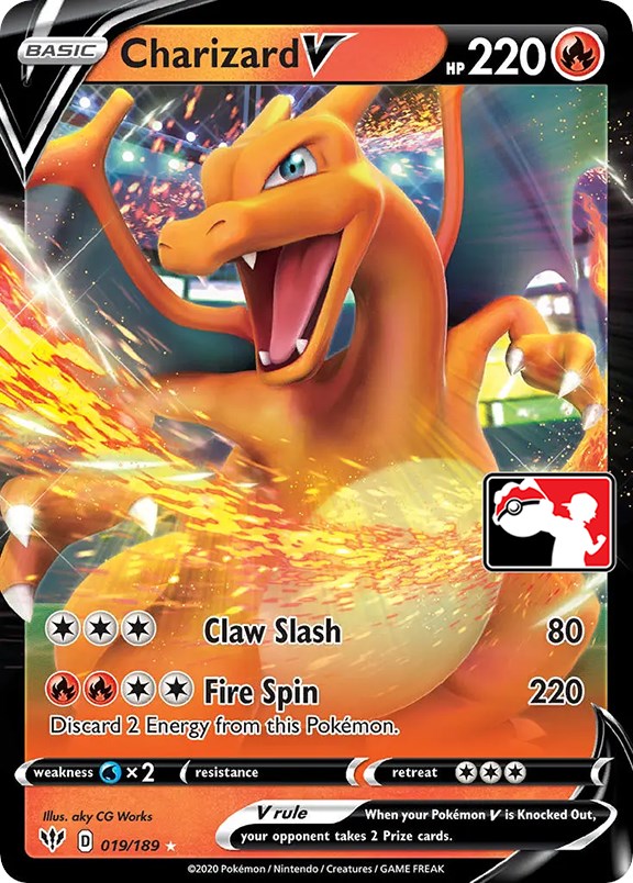 Charizard V (019/189) [Prize Pack Series One] | Exor Games Bridgewater