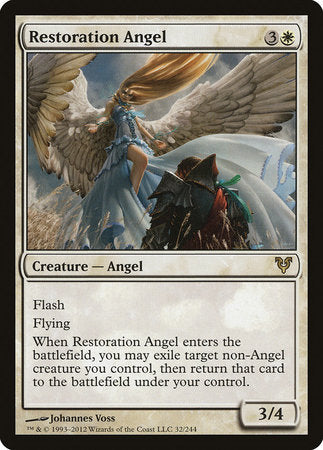 Restoration Angel [Avacyn Restored] | Exor Games Bridgewater