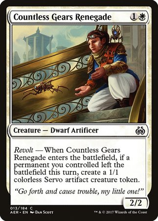 Countless Gears Renegade [Aether Revolt] | Exor Games Bridgewater