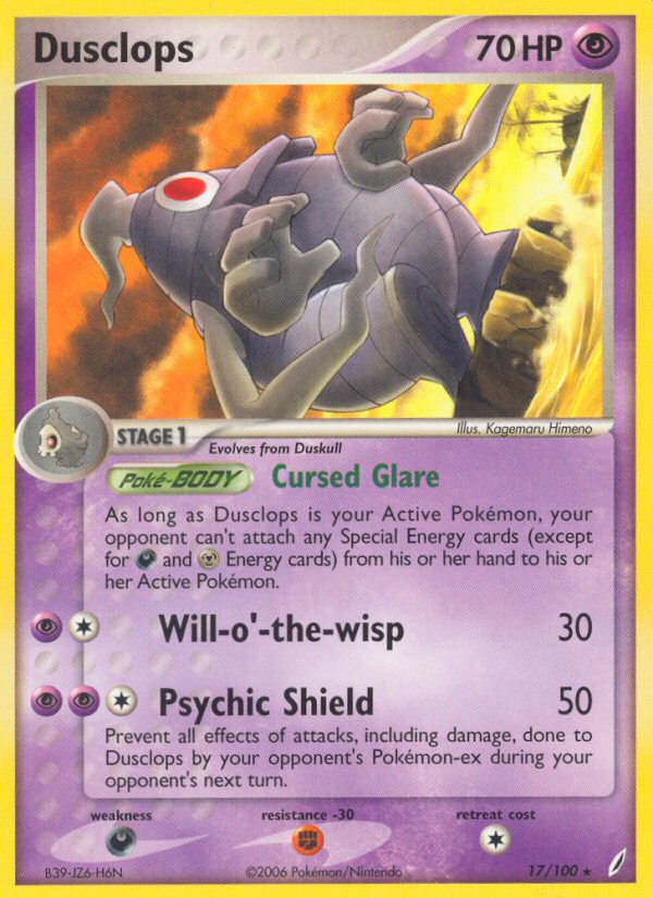 Dusclops (17/100) [EX: Crystal Guardians] | Exor Games Bridgewater