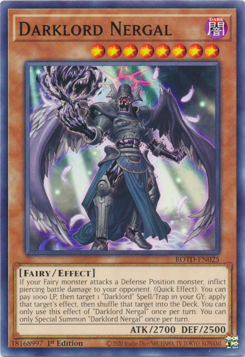 Darklord Nergal [ROTD-EN025] Common | Exor Games Bridgewater