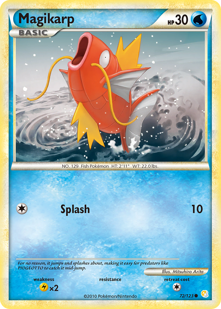 Magikarp (72/123) [HeartGold & SoulSilver: Base Set] | Exor Games Bridgewater