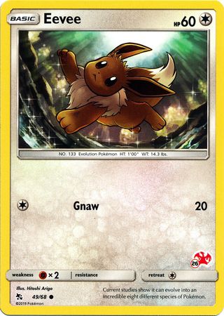 Eevee (49/68) (Charizard Stamp #26) [Battle Academy 2020] | Exor Games Bridgewater