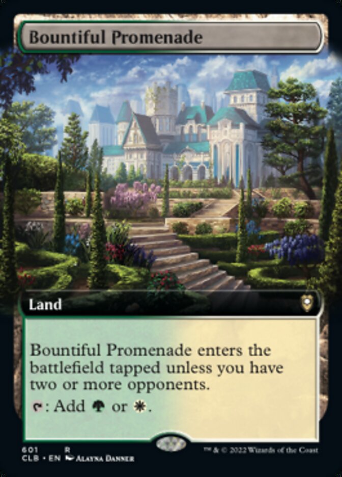 Bountiful Promenade (Extended Art) [Commander Legends: Battle for Baldur's Gate] | Exor Games Bridgewater