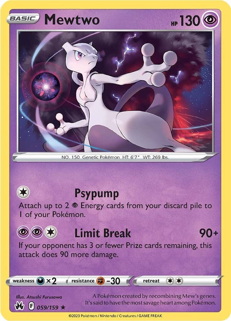 Mewtwo (059/159) [Sword & Shield: Crown Zenith] | Exor Games Bridgewater