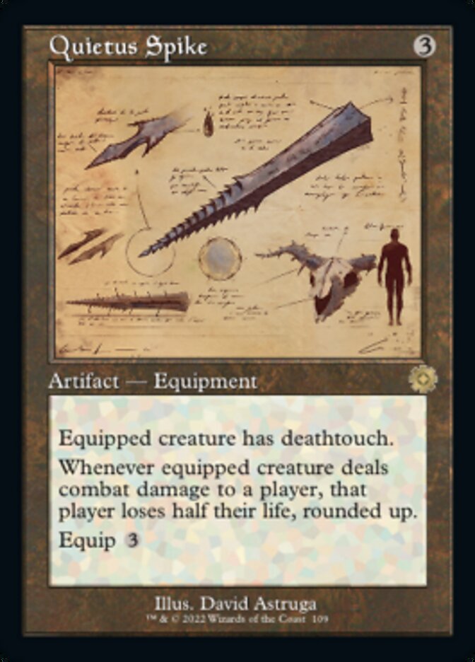 Quietus Spike (Retro Schematic) [The Brothers' War Retro Artifacts] | Exor Games Bridgewater