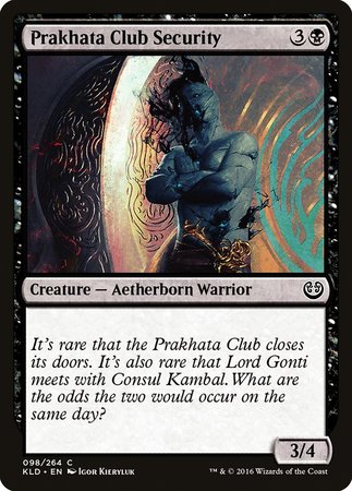 Prakhata Club Security [Kaladesh] | Exor Games Bridgewater