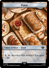 Ballistic Boulder // Food (0022) Double-Sided Token (Surge Foil) [The Lord of the Rings: Tales of Middle-Earth Tokens] | Exor Games Bridgewater