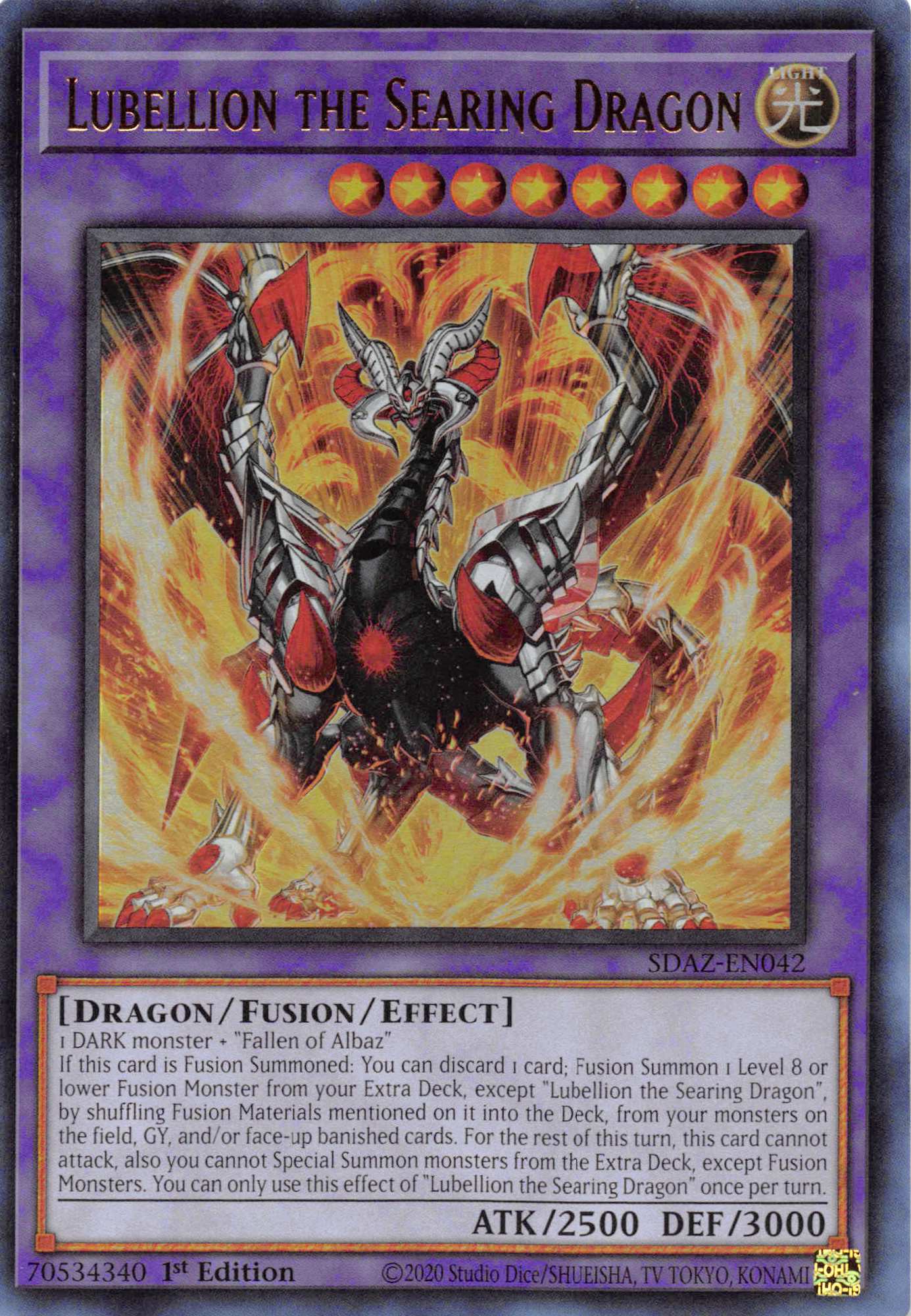 Lubellion the Searing Dragon [SDAZ-EN042] Ultra Rare | Exor Games Bridgewater