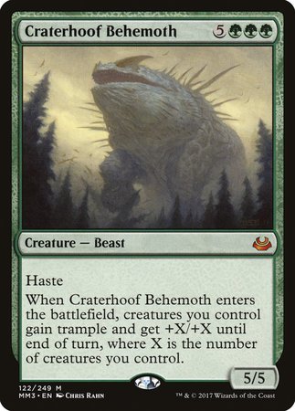 Craterhoof Behemoth [Modern Masters 2017] | Exor Games Bridgewater