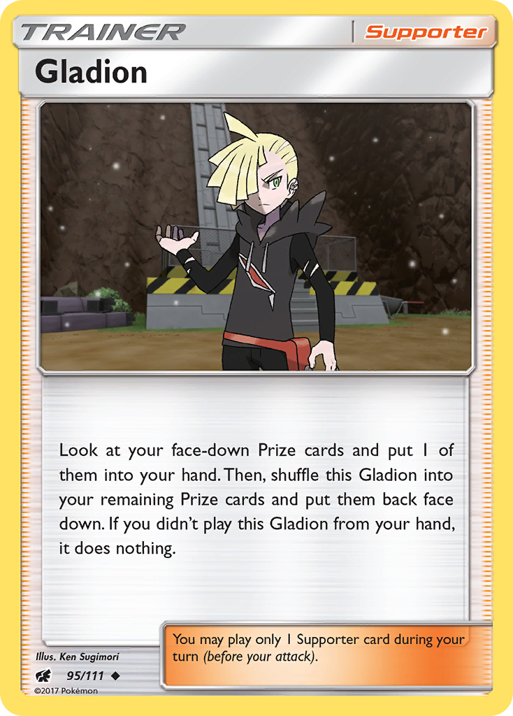 Gladion (95/111) [Sun & Moon: Crimson Invasion] | Exor Games Bridgewater