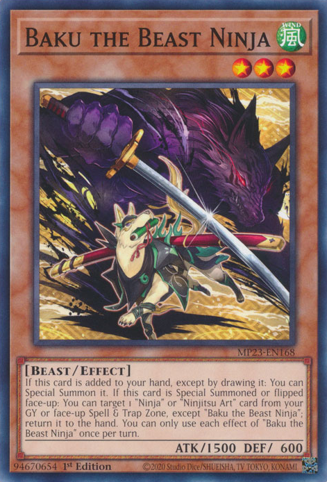 Baku the Beast Ninja [MP23-EN168] Common | Exor Games Bridgewater