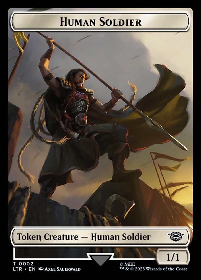 Human Soldier Token (02) [The Lord of the Rings: Tales of Middle-Earth Tokens] | Exor Games Bridgewater