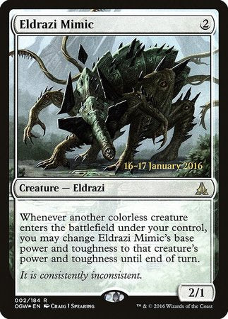 Eldrazi Mimic [Oath of the Gatewatch Promos] | Exor Games Bridgewater