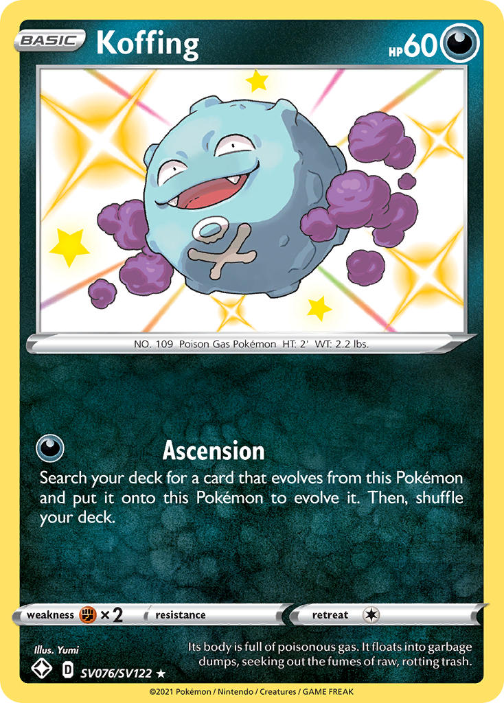 Koffing (SV076/SV122) [Sword & Shield: Shining Fates] | Exor Games Bridgewater