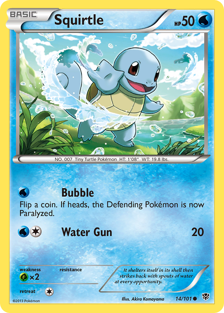 Squirtle (14/101) [Black & White: Plasma Blast] | Exor Games Bridgewater