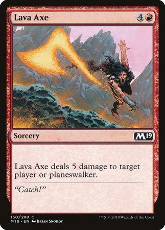 Lava Axe [Core Set 2019] | Exor Games Bridgewater