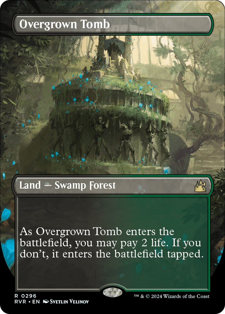 Overgrown Tomb (Borderless) [Ravnica Remastered] | Exor Games Bridgewater