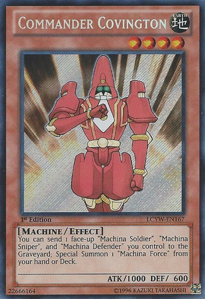 Commander Covington [LCYW-EN167] Secret Rare | Exor Games Bridgewater