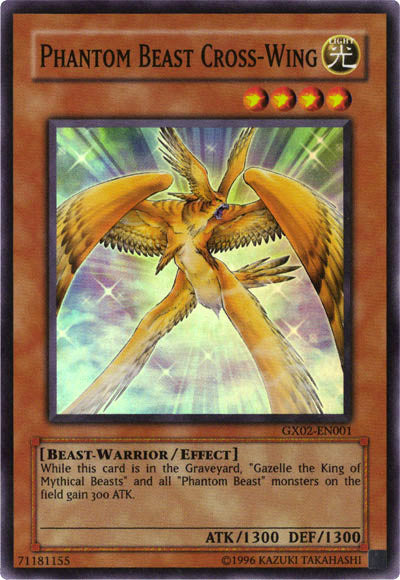 Phantom Beast Cross-Wing [GX02-EN001] Super Rare | Exor Games Bridgewater