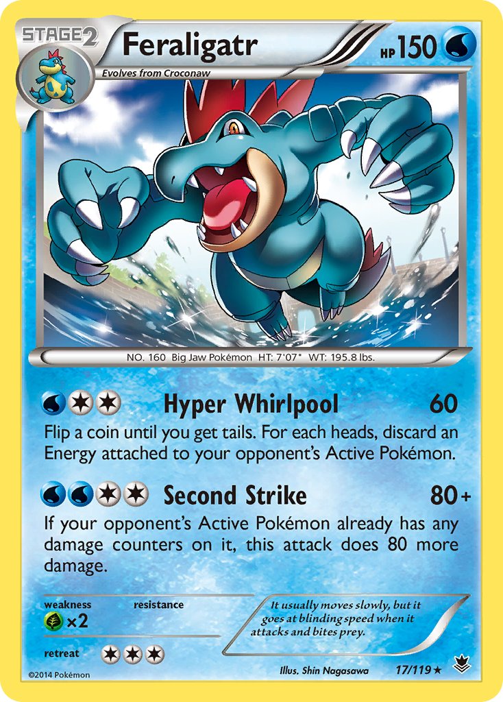 Feraligatr (17/119) (Theme Deck Exclusive) [XY: Phantom Forces] | Exor Games Bridgewater