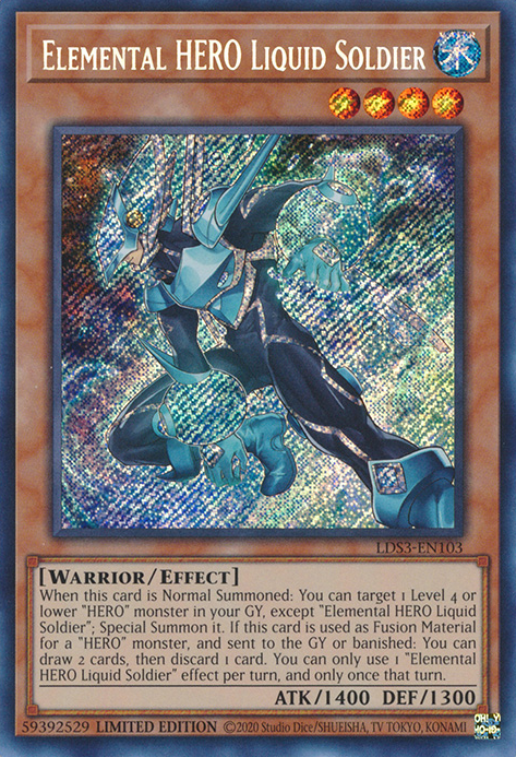 Elemental HERO Liquid Soldier [LDS3-EN103] Secret Rare | Exor Games Bridgewater