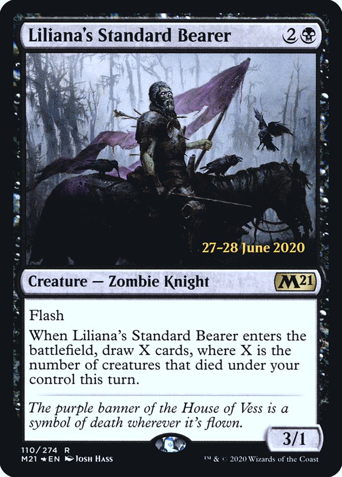 Liliana's Standard Bearer  [Core Set 2021 Prerelease Promos] | Exor Games Bridgewater