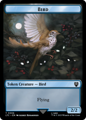 Elf Warrior // Bird Double Sided Token [The Lord of the Rings: Tales of Middle-Earth Commander Tokens] | Exor Games Bridgewater