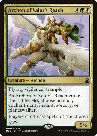 Archon of Valor's Reach [Battlebond] | Exor Games Bridgewater