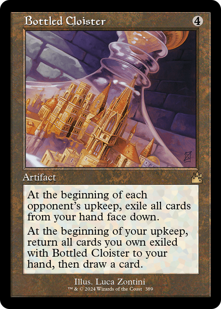 Bottled Cloister (Retro Frame) [Ravnica Remastered] | Exor Games Bridgewater
