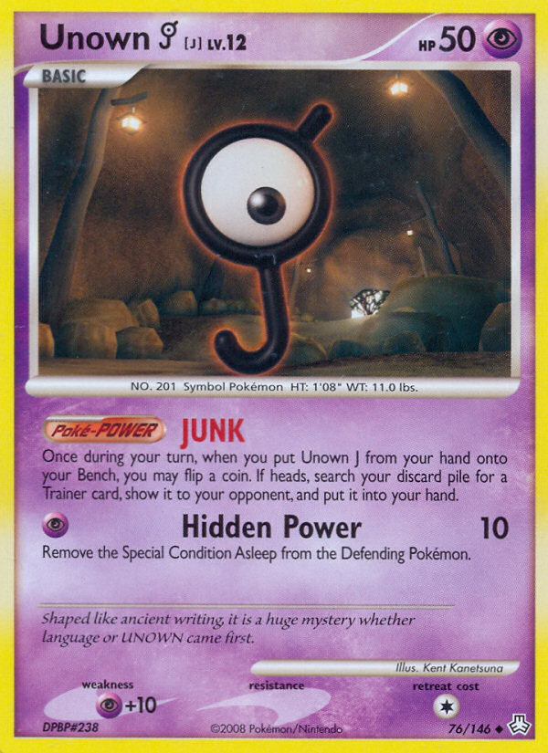 Unown J (76/146) [Diamond & Pearl: Legends Awakened] | Exor Games Bridgewater