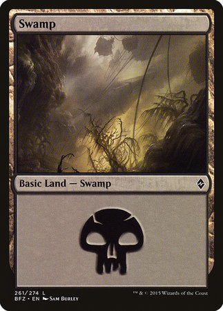 Swamp (261) [Battle for Zendikar] | Exor Games Bridgewater