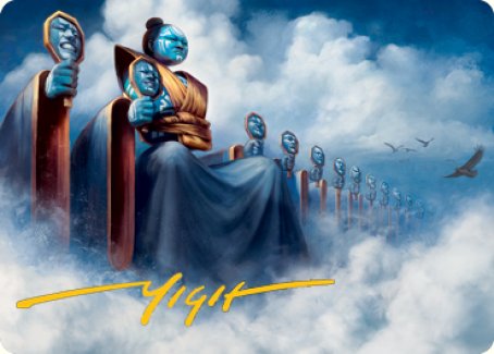 Myojin of Cryptic Dreams Art Card (Gold-Stamped Signature) [Kamigawa: Neon Dynasty Art Series] | Exor Games Bridgewater